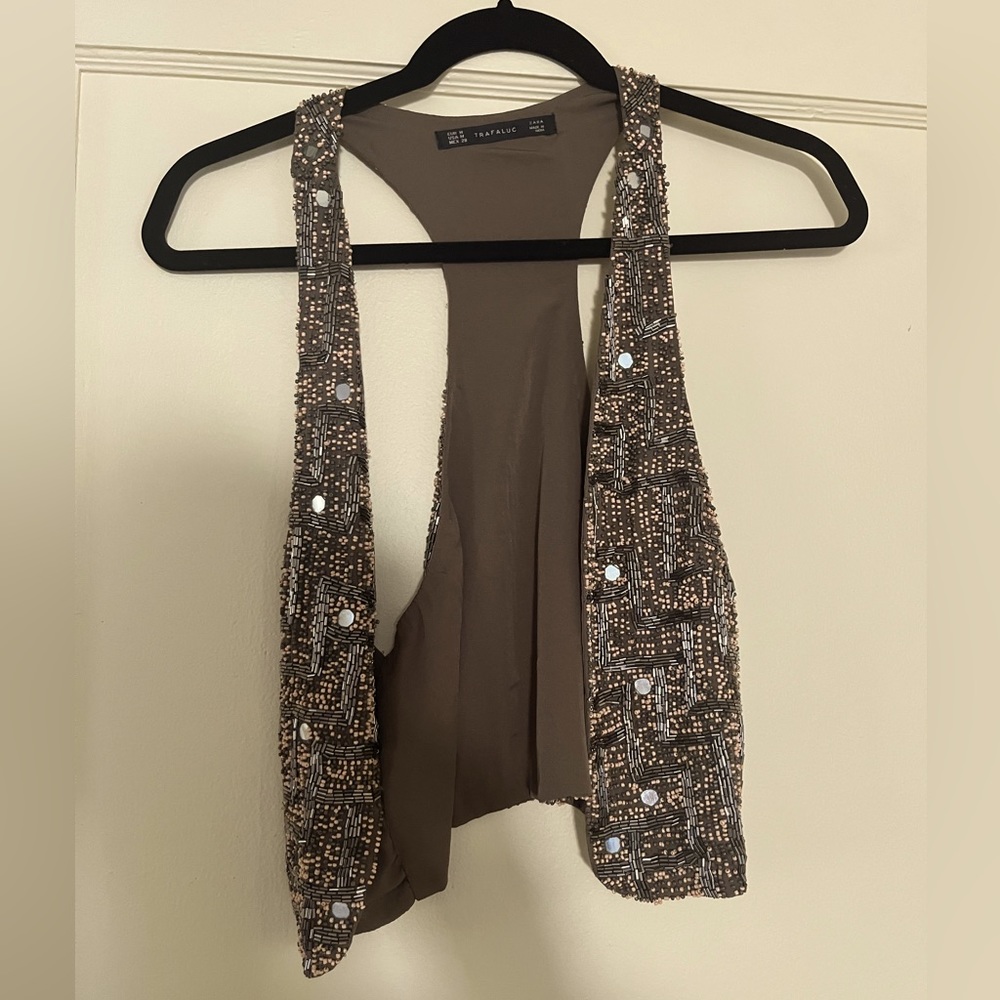 Zara beaded vest